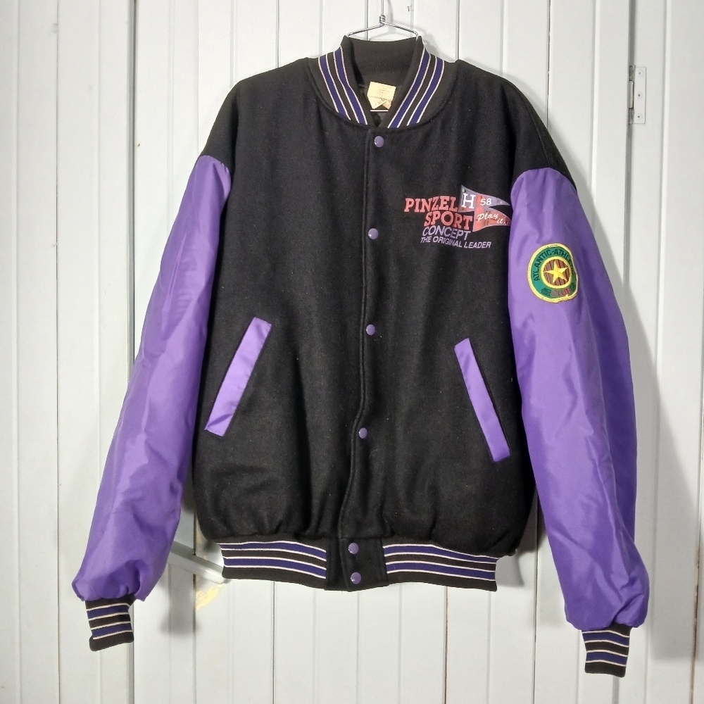Vintage Pinzel Sport Varsity Bomber Jacket